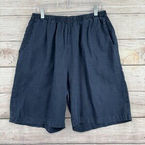 Flax Navy Blue Men's Shorts